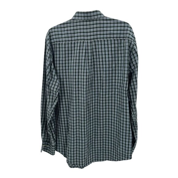 Peter Millar Mens Large Blue Plaid Button-Down Long Sleeve Shirt 100% Cotton - Picture 4 of 6